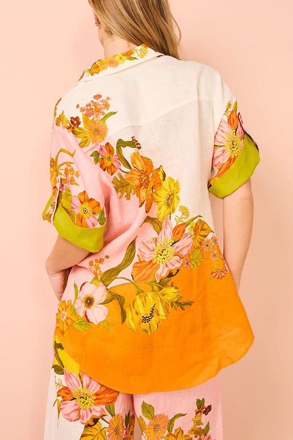 Elise™ - Floral Oversized Blouse