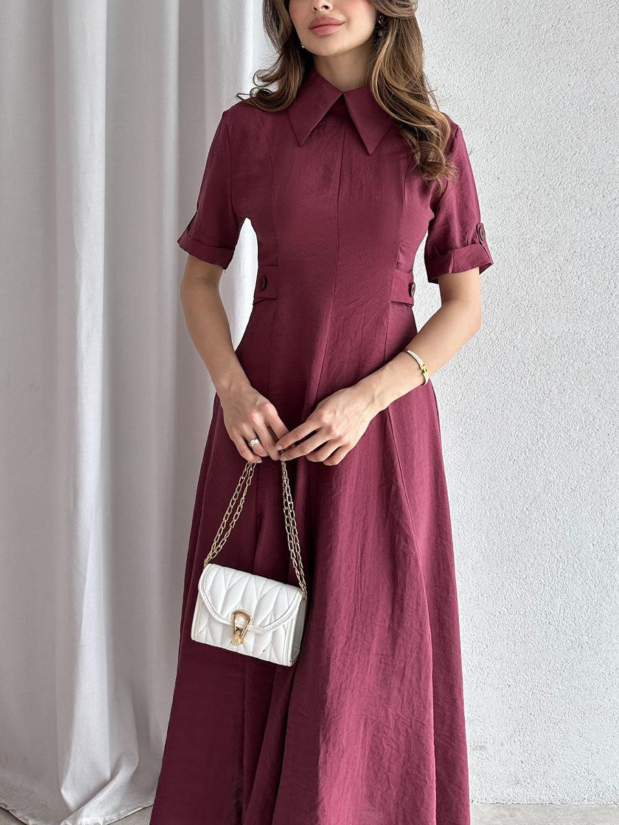 Chic waist-cinching classic dress