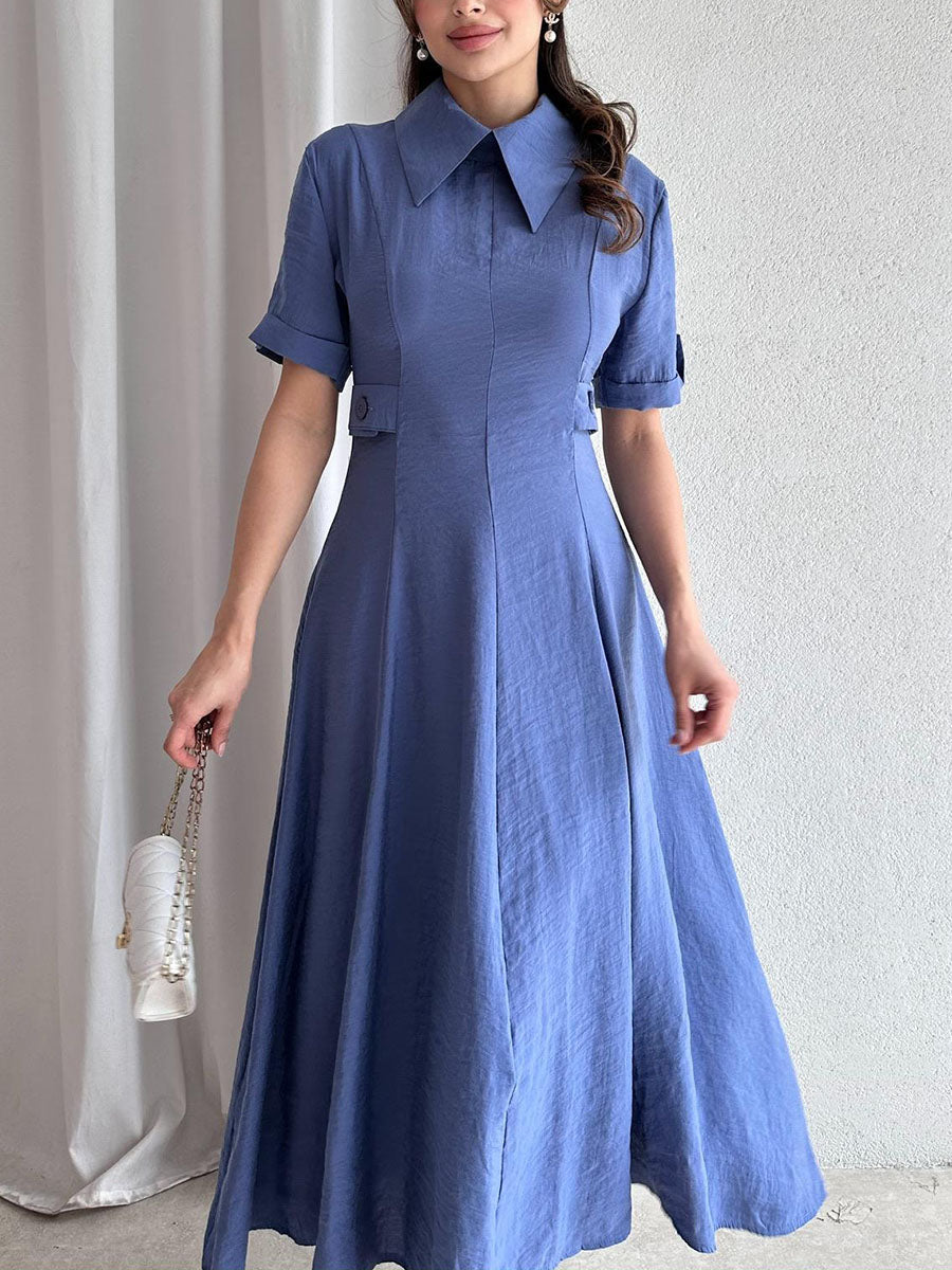 Chic waist-cinching classic dress