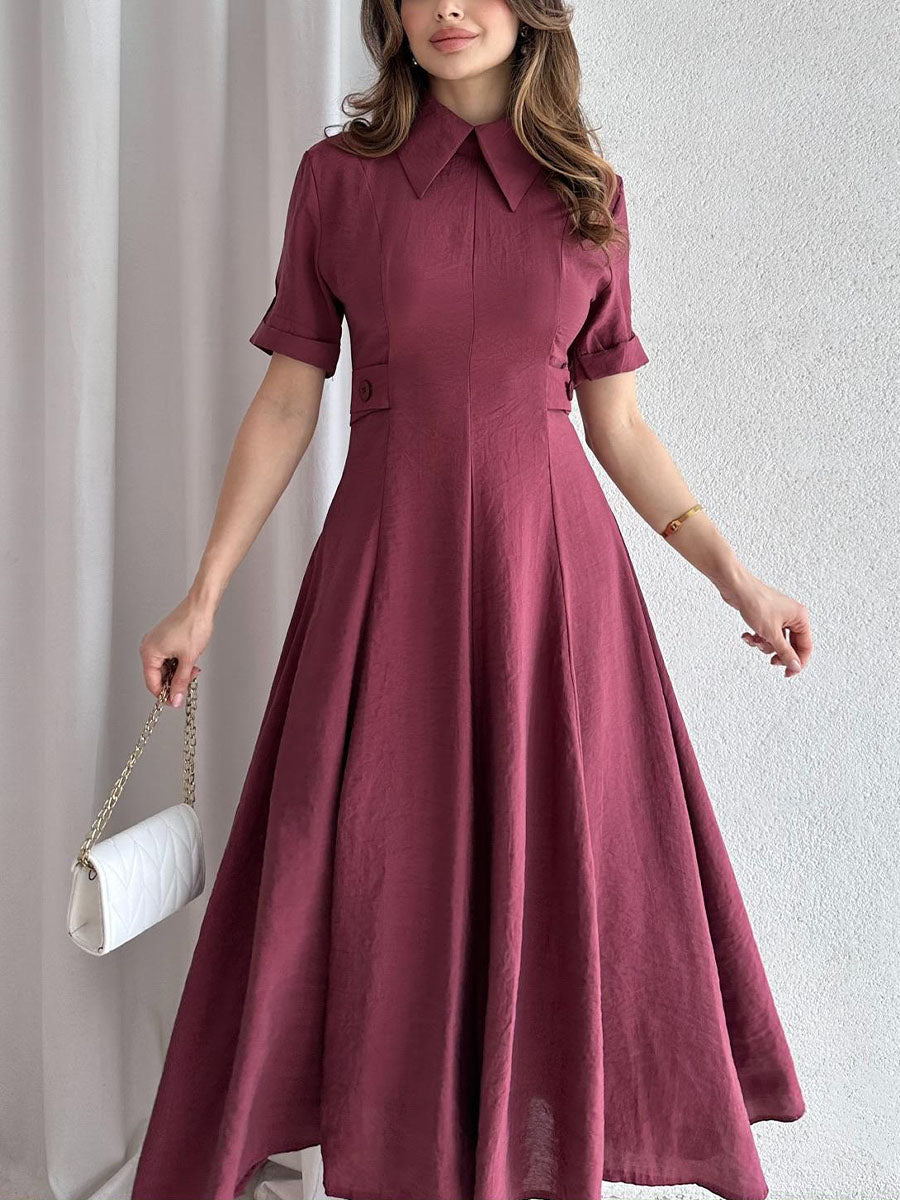 Chic waist-cinching classic dress