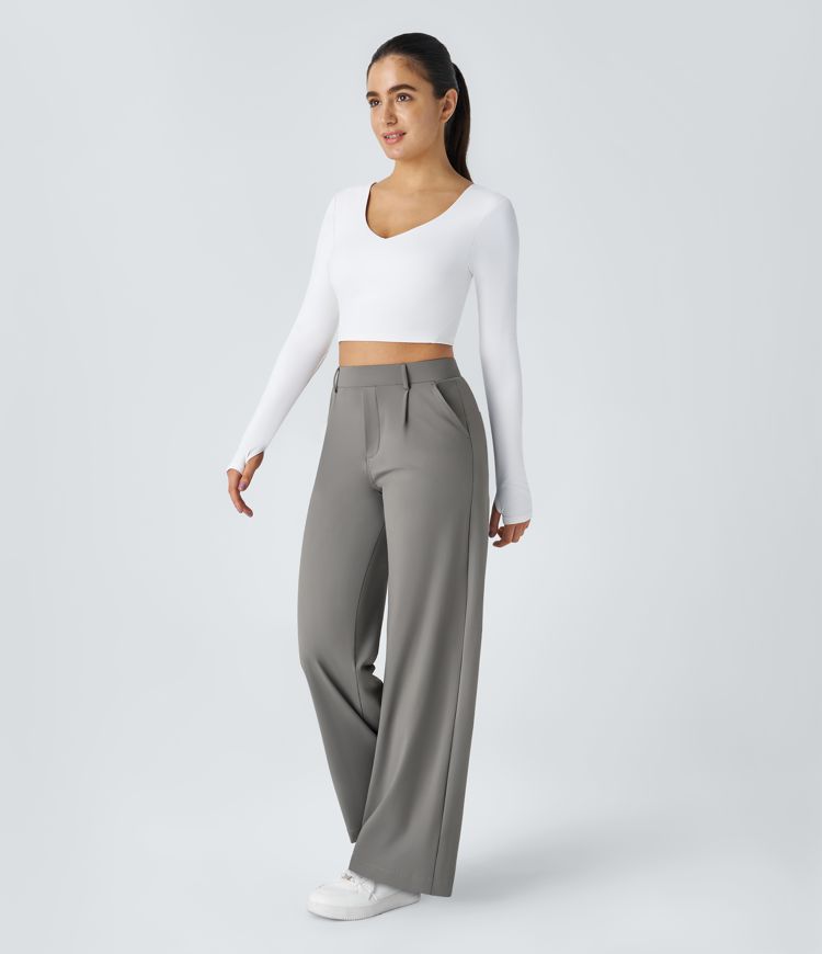 Adira™ | Timeless High-Waisted Flared Trousers