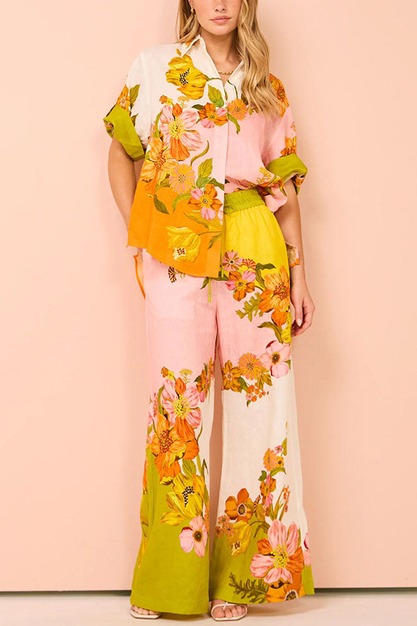 Elise™ - Floral Oversized Blouse