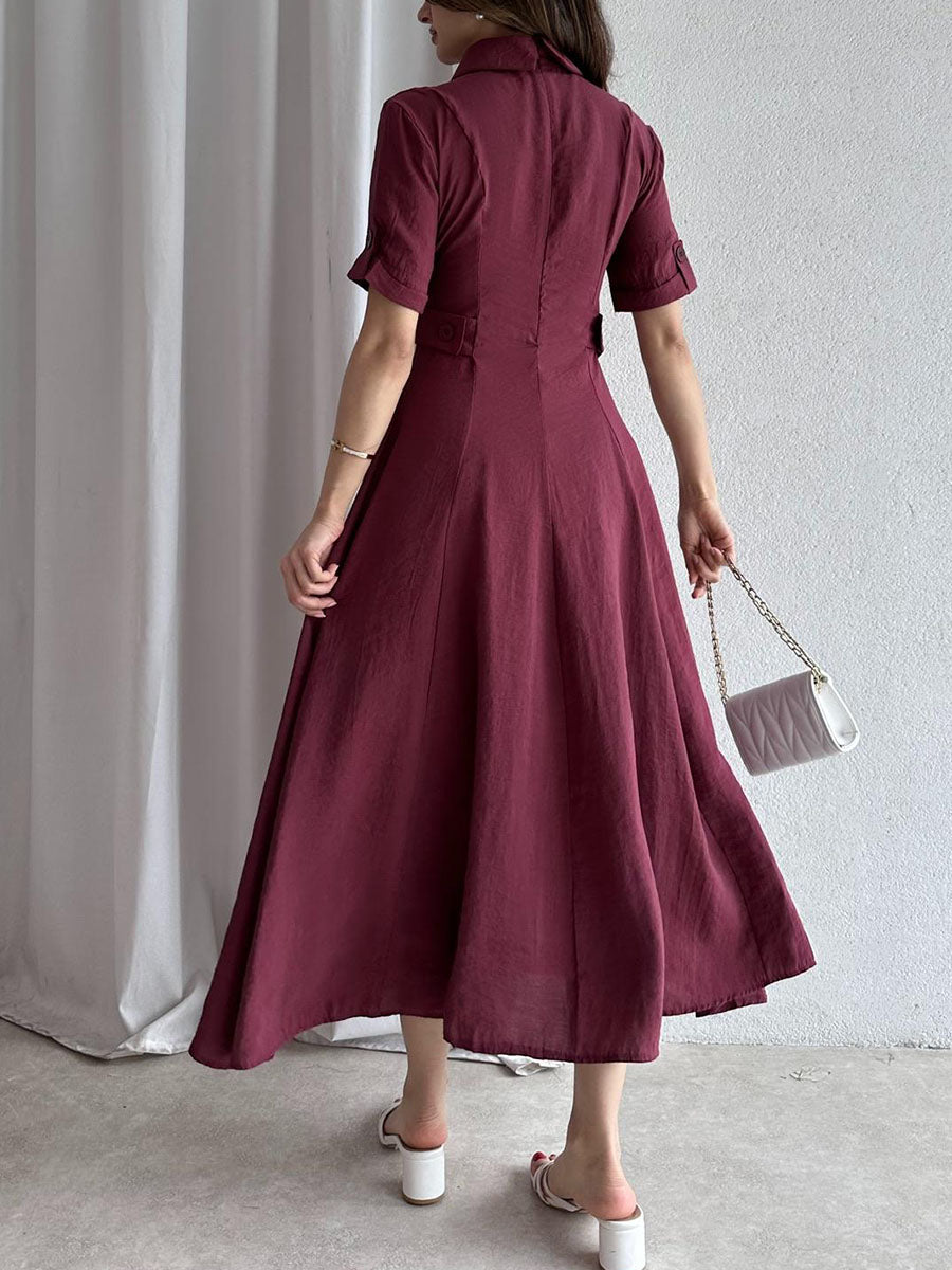 Chic waist-cinching classic dress