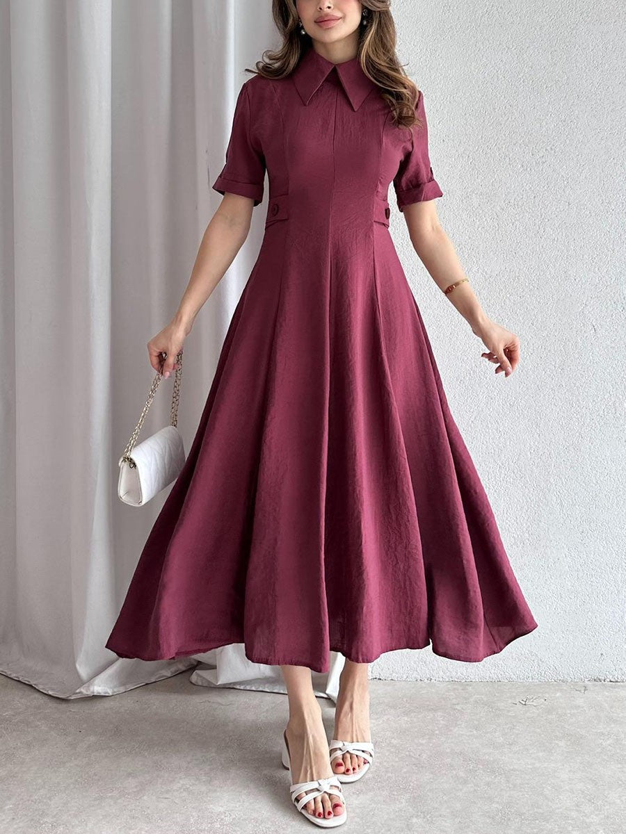 Chic waist-cinching classic dress