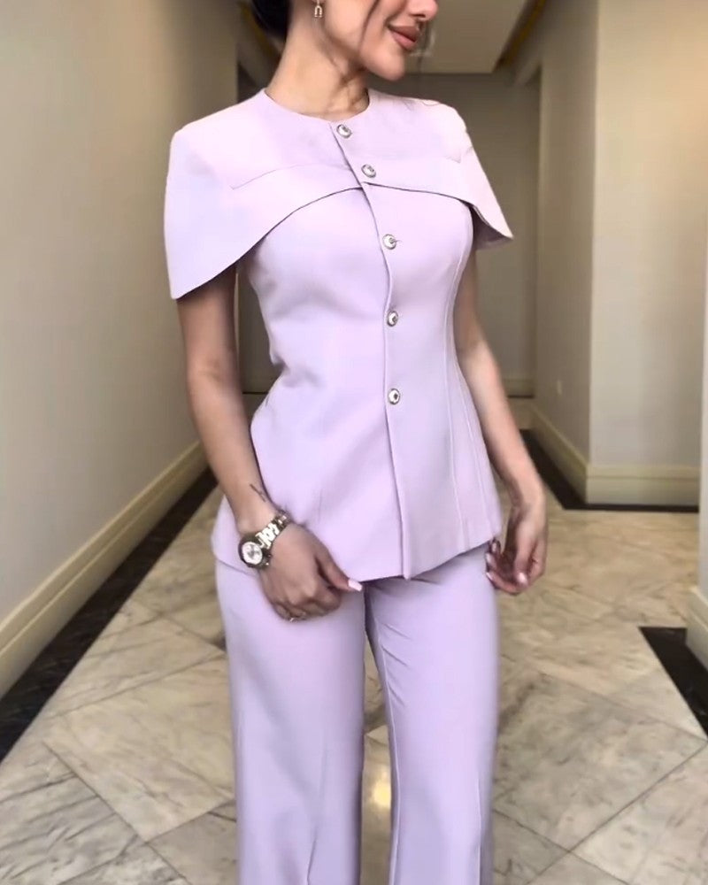 Fashion Design Top & Pants Two-piece Set