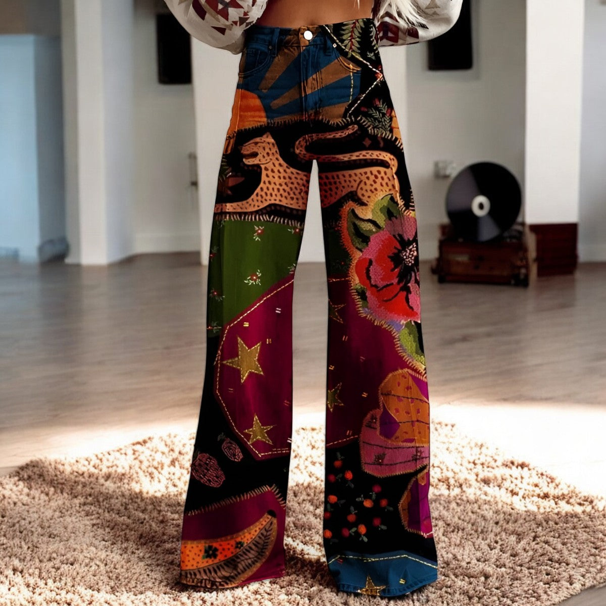 Hannah™ | Floral Print Wide-Leg Pants