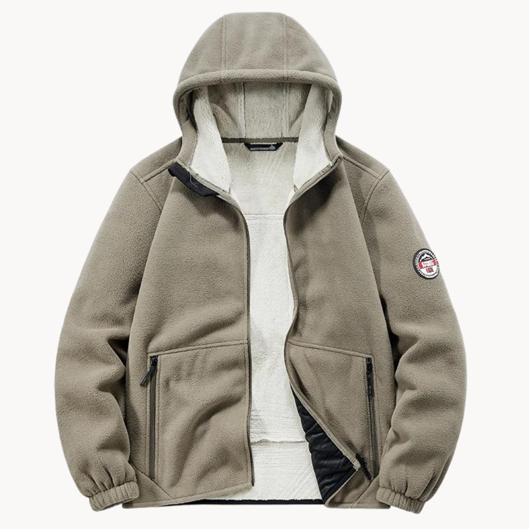 Logan | Crest Fleece Hoodie