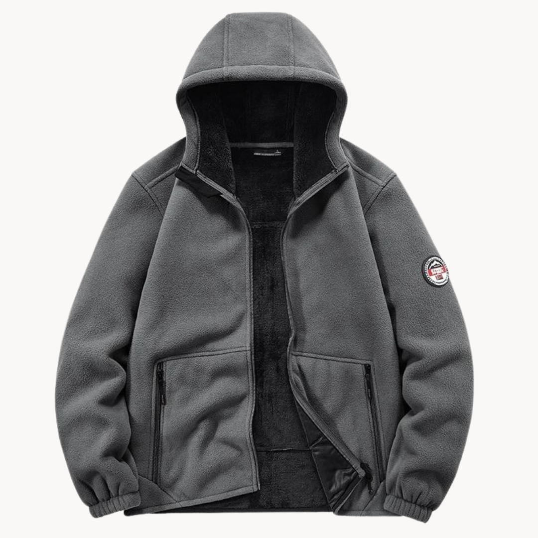 Logan | Crest Fleece Hoodie
