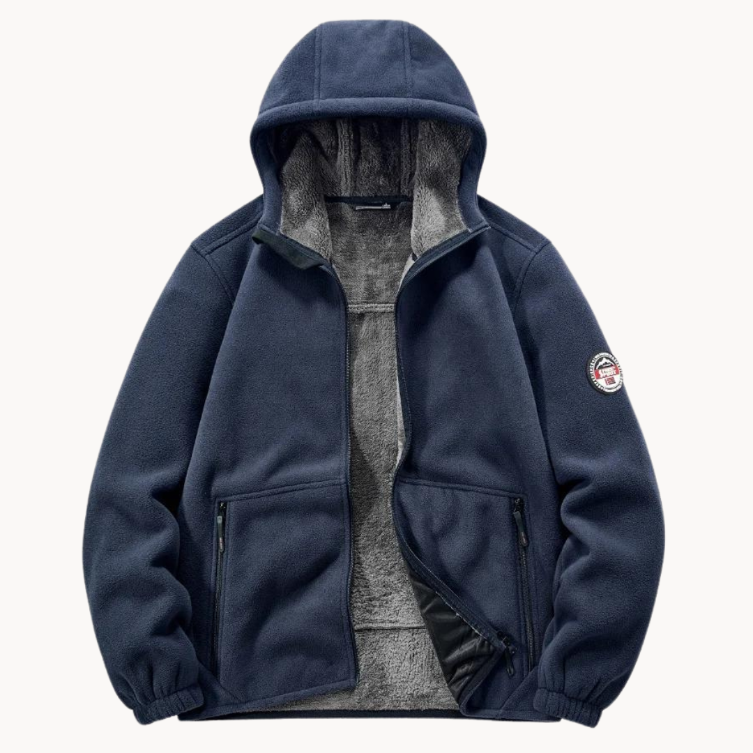 Logan | Crest Fleece Hoodie