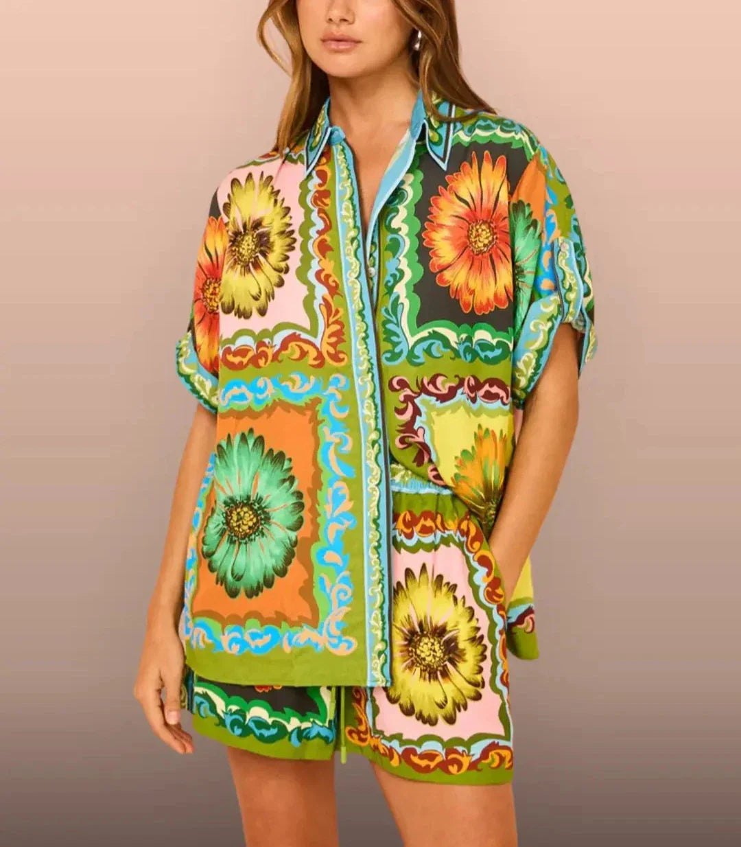 Madeline™ - Floral Memories Casual Shorts Set