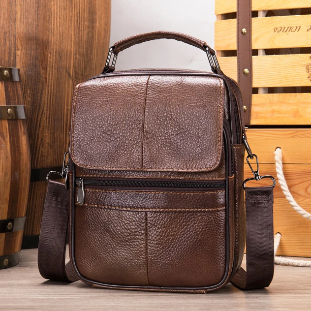 ALESSIO | DAILY LEATHER MESSENGER BAG