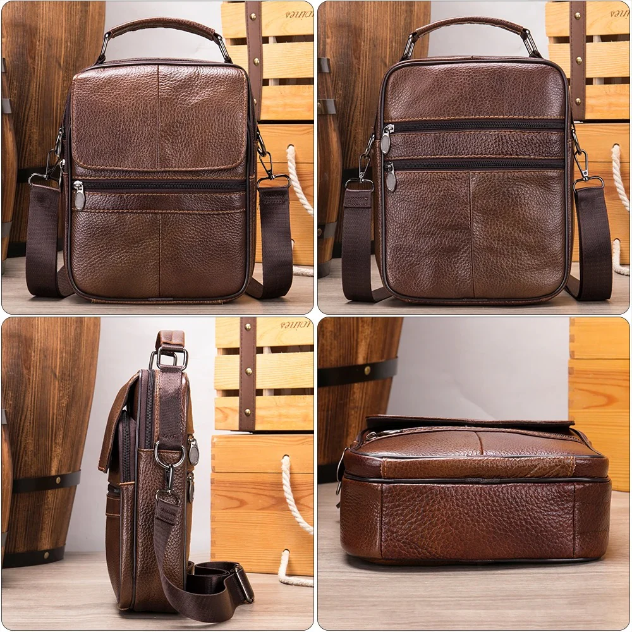 ALESSIO | DAILY LEATHER MESSENGER BAG