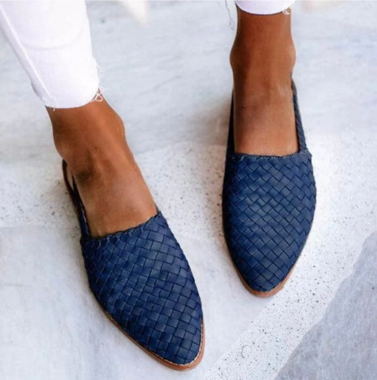 JOANNE – WOVEN SLINGBACK FLATS