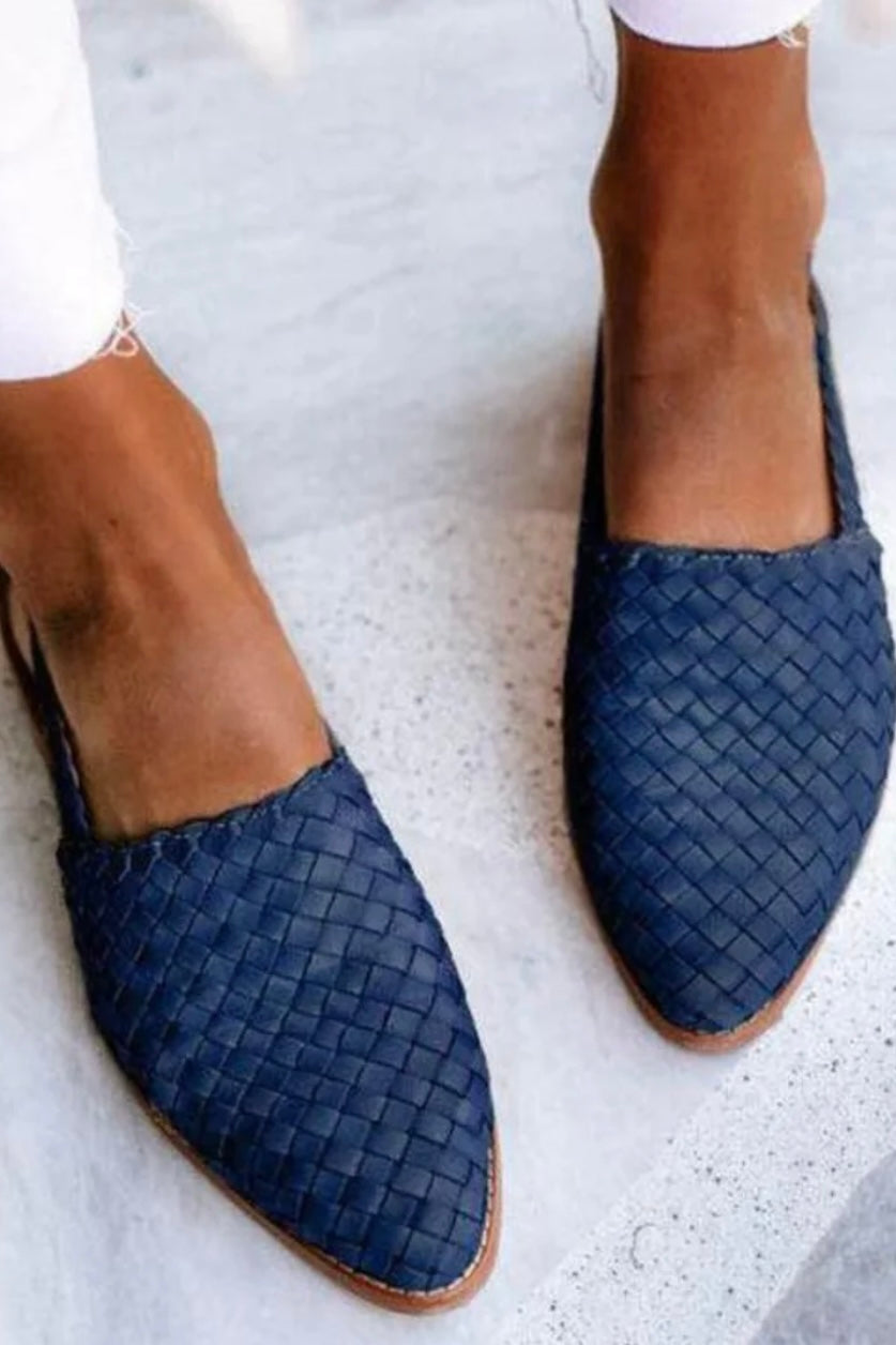 JOANNE – WOVEN SLINGBACK FLATS