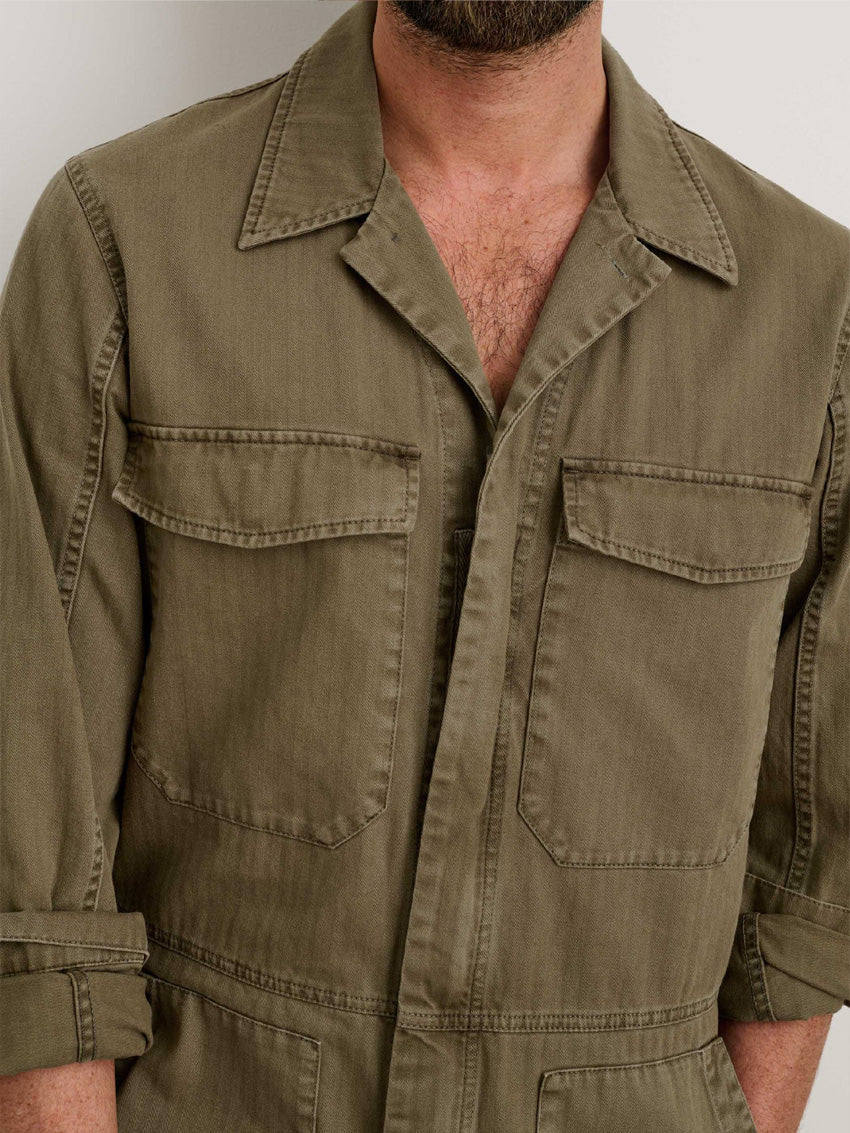 UrbanFit Men's Slim-Fit Zipper Jumpsuit