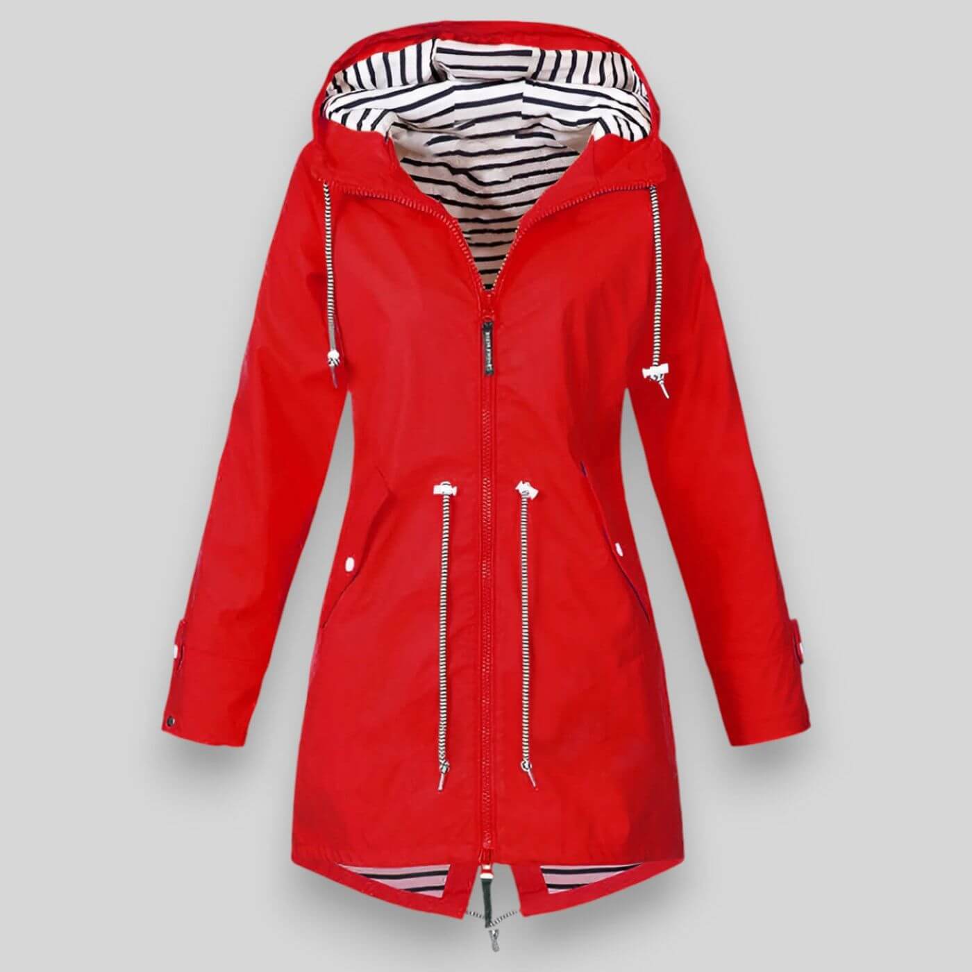 Ruby Glow - Stylish Waterproof Jacket
