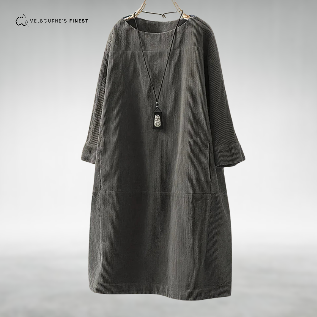 Emmy™ Relaxed Corduroy Midi Dress