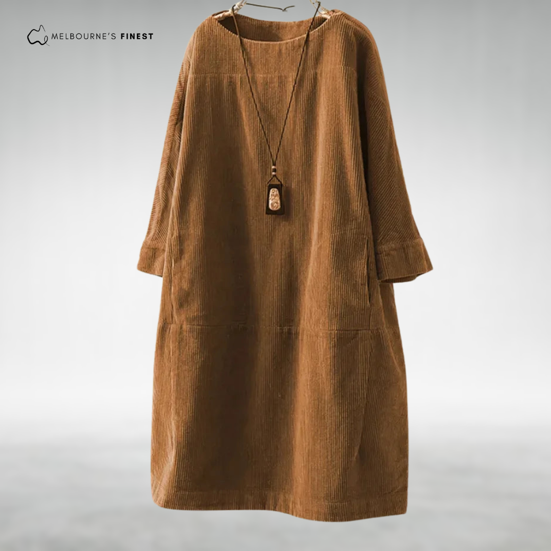 Emmy™ Relaxed Corduroy Midi Dress