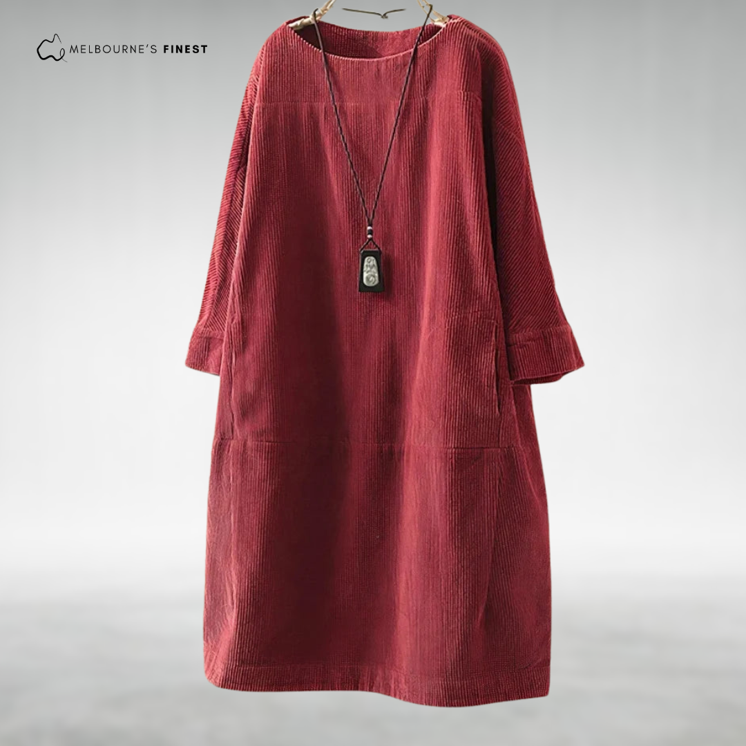 Emmy™ Relaxed Corduroy Midi Dress
