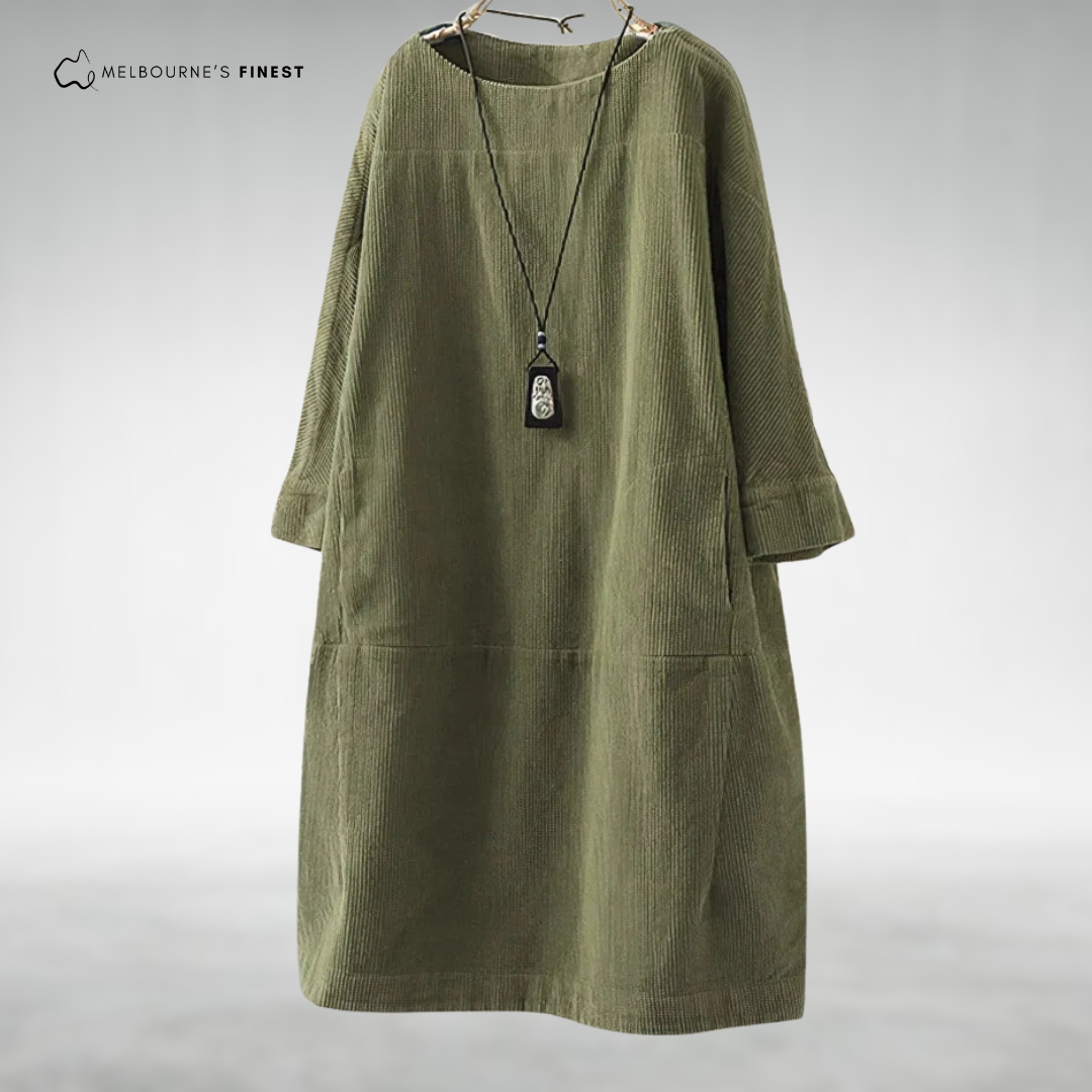 Emmy™ Relaxed Corduroy Midi Dress