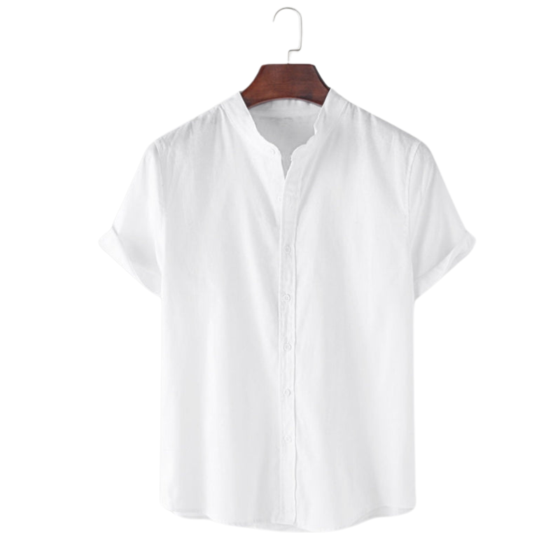 Christoffer ™ | Stylish Mandarin Collar Button-Down Shirt