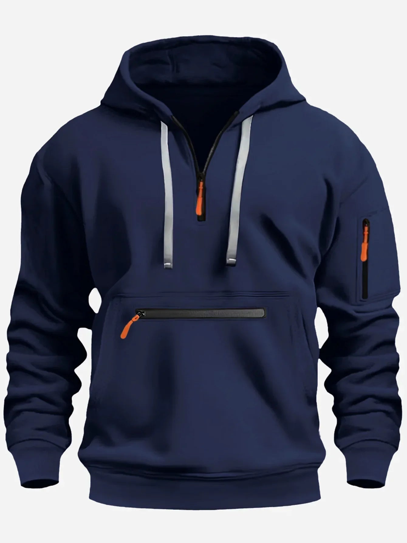 Mason | Men's Hooded Mid-Zip Sweater