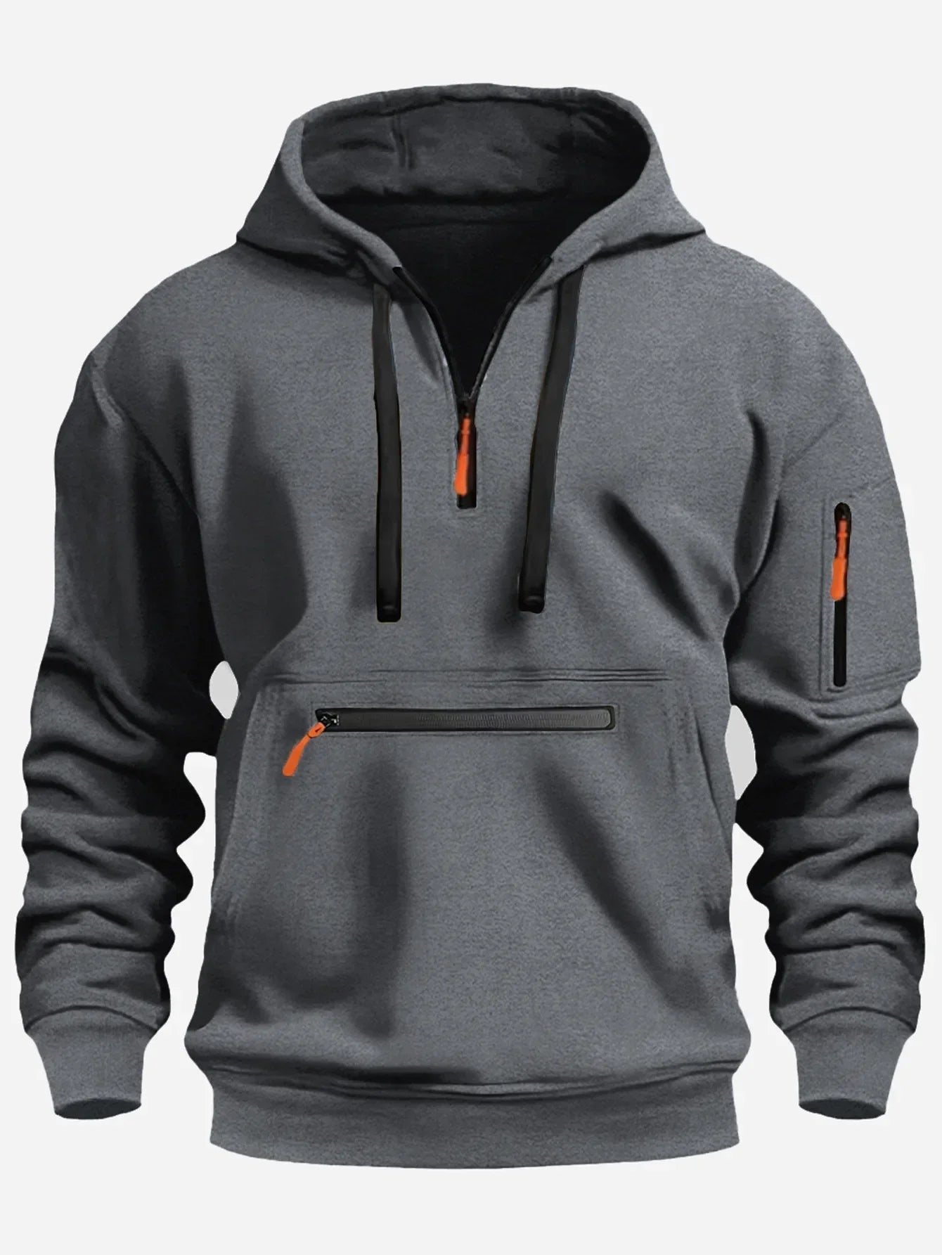 Mason | Men's Hooded Mid-Zip Sweater