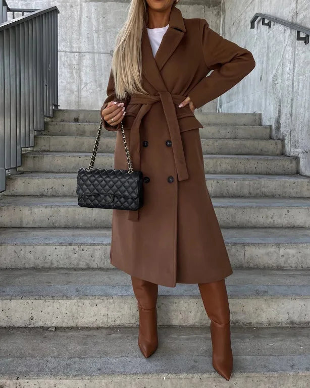 Wilma™ | Elegant Double-Breasted Wool Coat