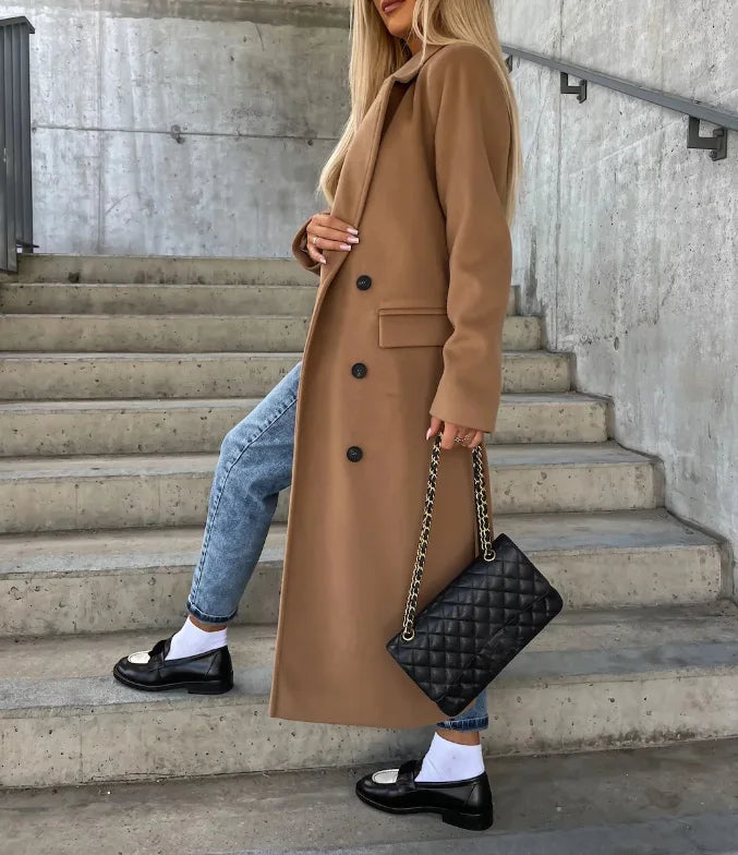 Wilma™ | Elegant Double-Breasted Wool Coat