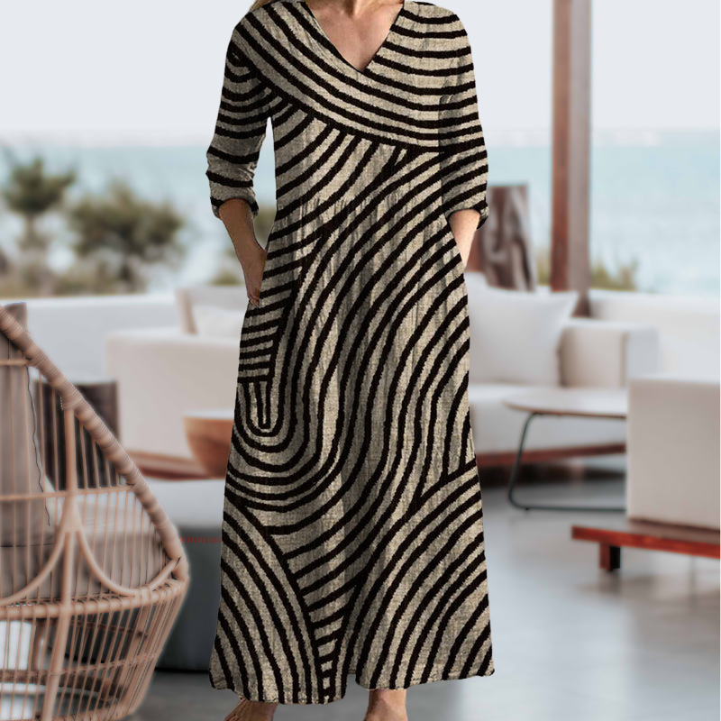 Isla - Vintage Striped Dress