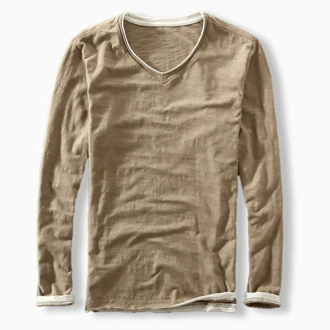 Nick™ | Elegant Contrast Casual Cotton Sweater