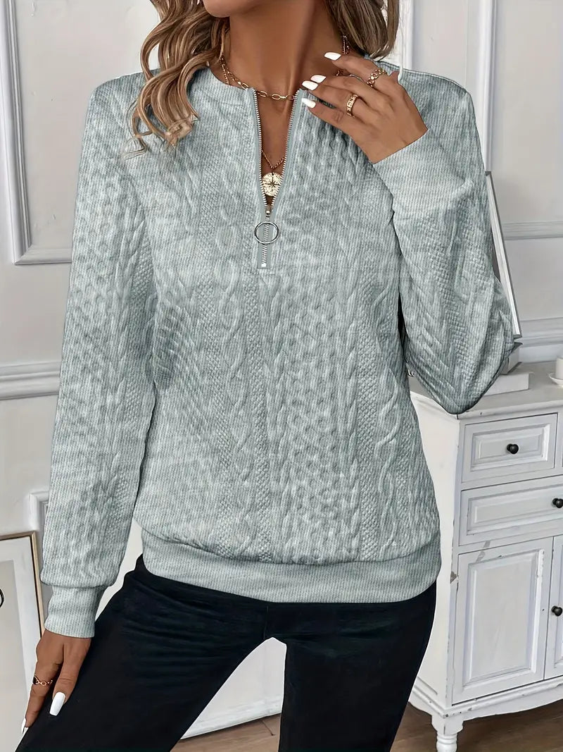 Luz - Elegant Jumper with Zip