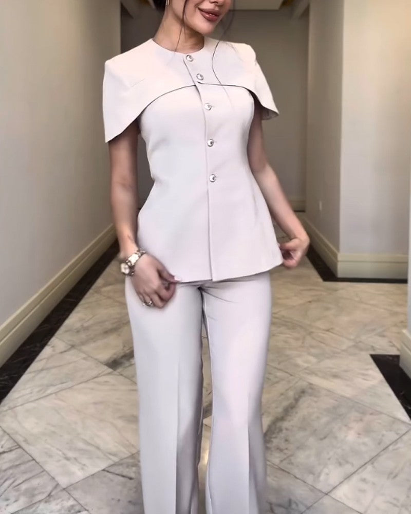 Fashion Design Top & Pants Two-piece Set