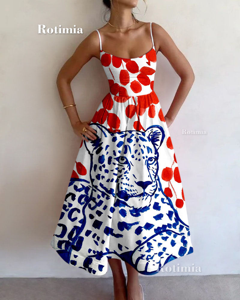 Resort Leopard Print Two-Piece Set