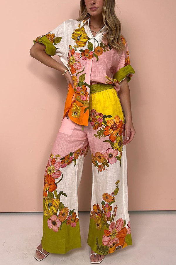 Elise™ - Floral Oversized Blouse