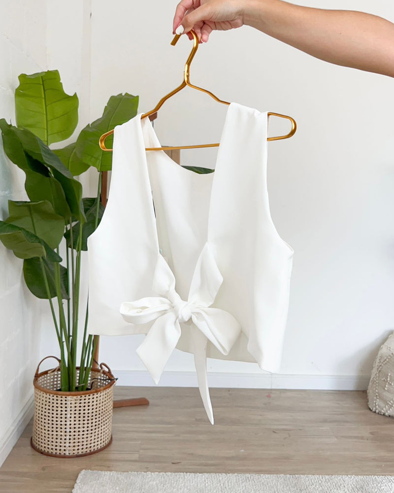 Fashion Lace-Up Short Top