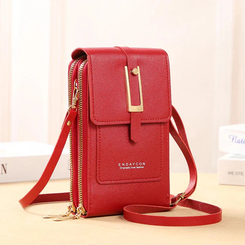 Women's Leather Cell Phone Bag