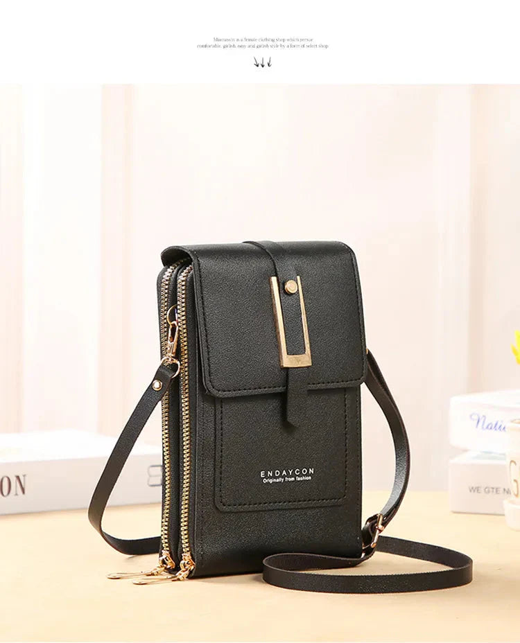 Women's Leather Cell Phone Bag
