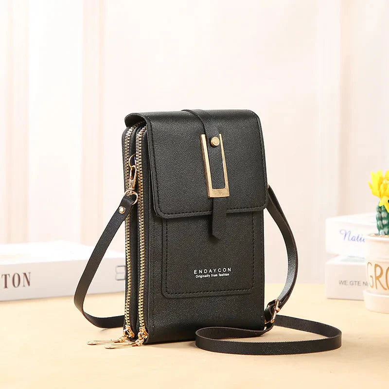 Women's Leather Cell Phone Bag
