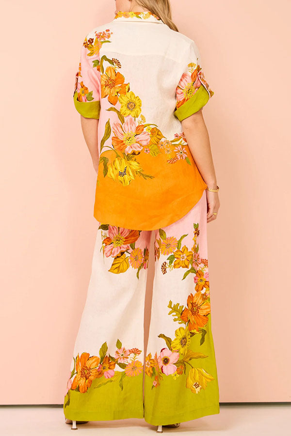 Elise™ - Floral Oversized Blouse