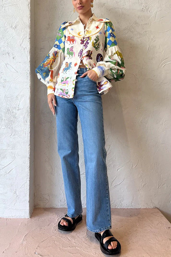 Maddison™ - Love Balloon Sleeve Shirt