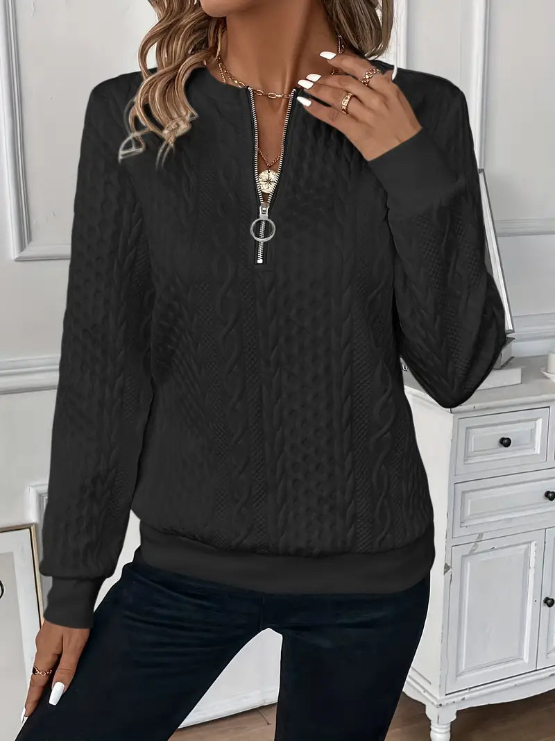 Luz - Elegant Jumper with Zip