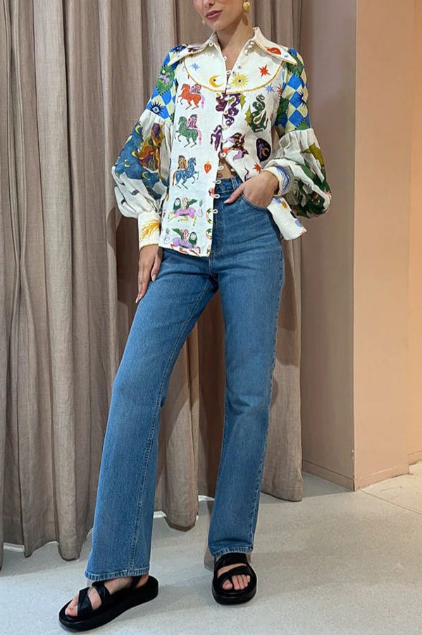 Maddison™ - Love Balloon Sleeve Shirt