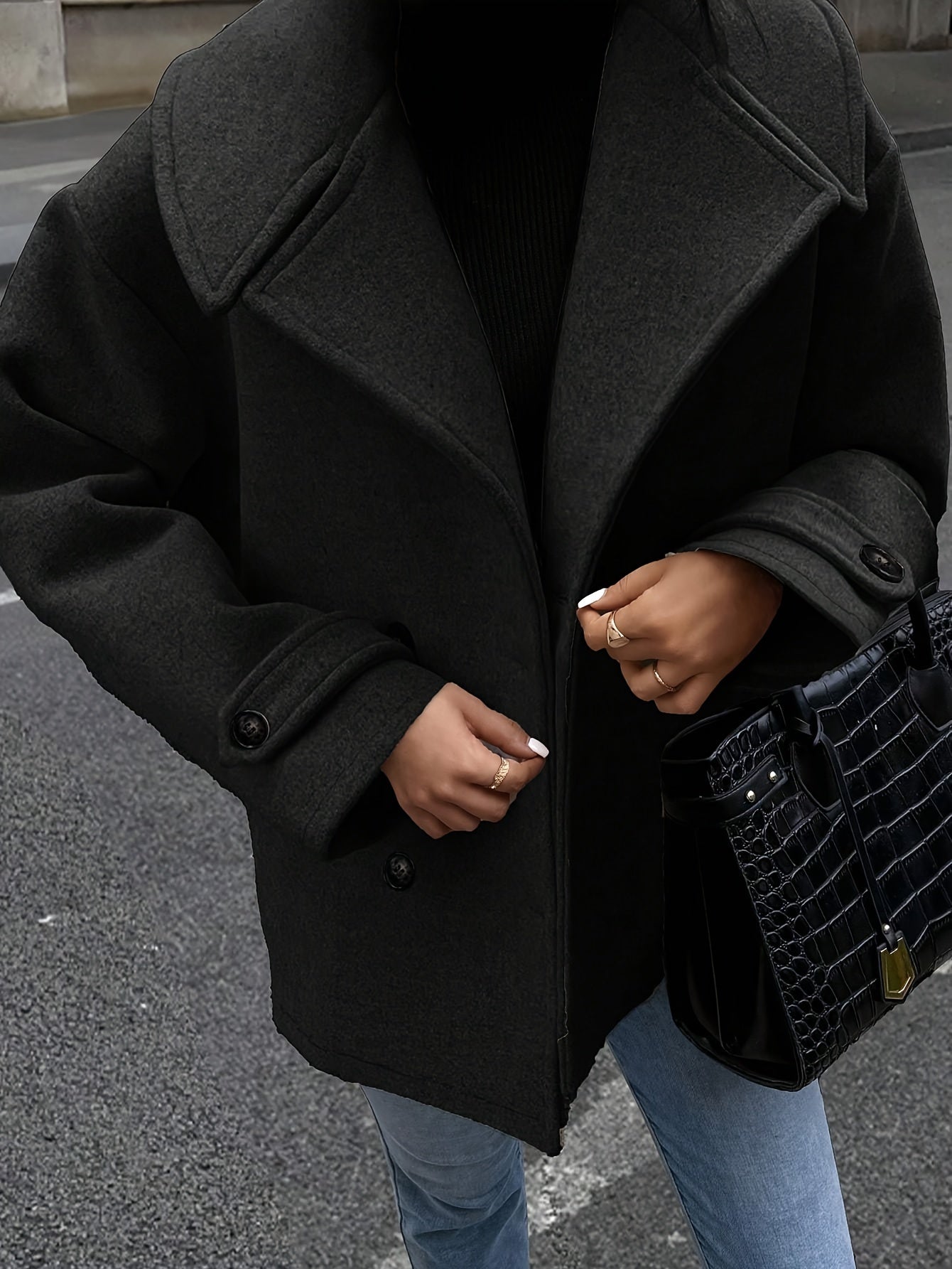 Bobbi™ | Stylish Double-Breasted Jacket with Button Details