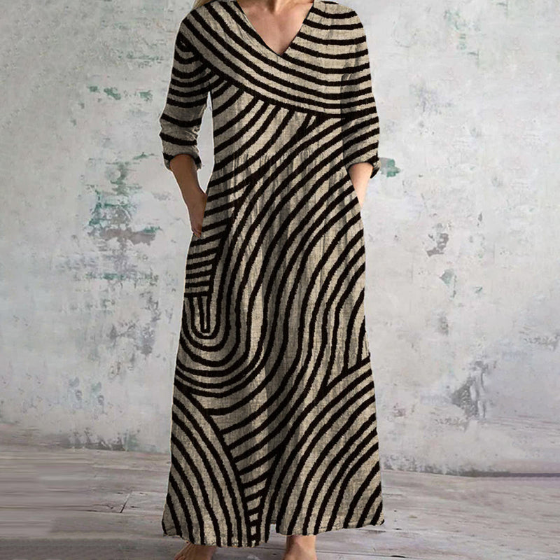 Isla - Vintage Striped Dress