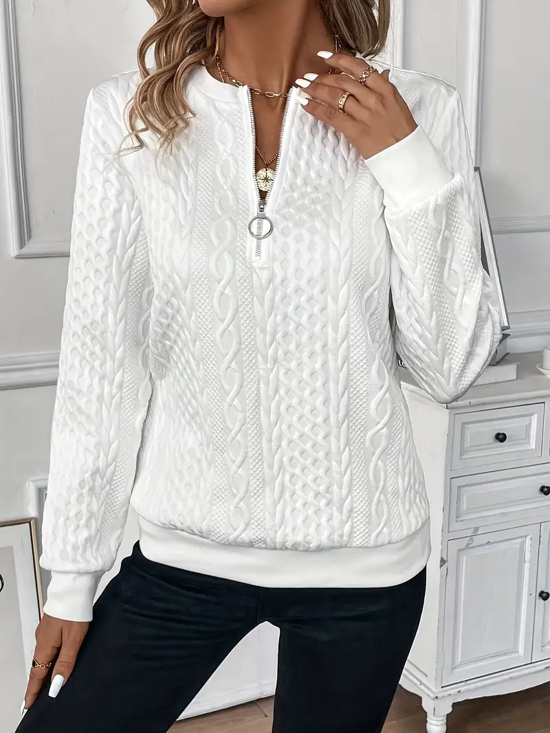 Luz - Elegant Jumper with Zip