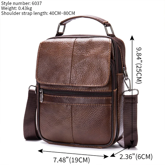 ALESSIO | DAILY LEATHER MESSENGER BAG
