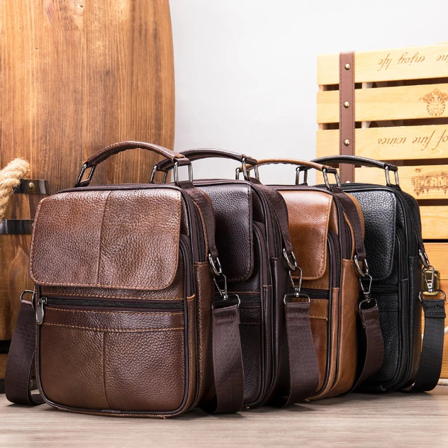 ALESSIO | DAILY LEATHER MESSENGER BAG