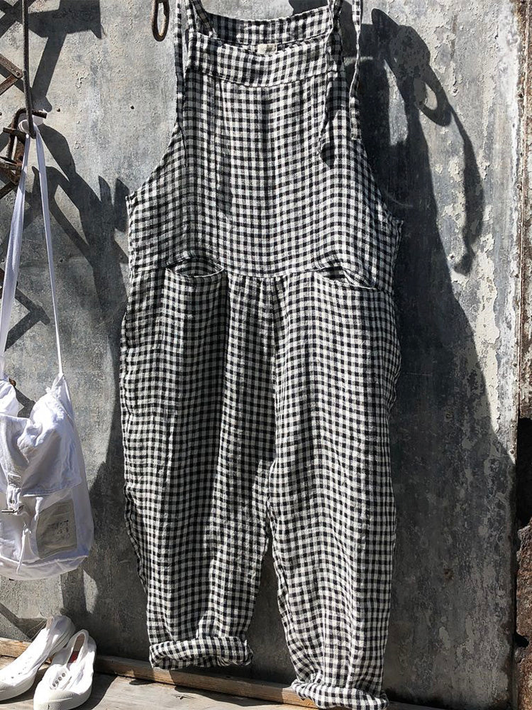 Breeze Striped Linen Jumpsuit