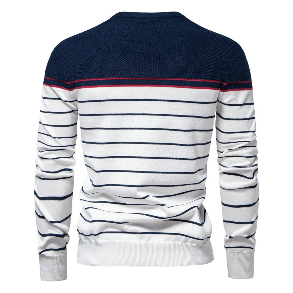 Striped Knit Men’s Sweater